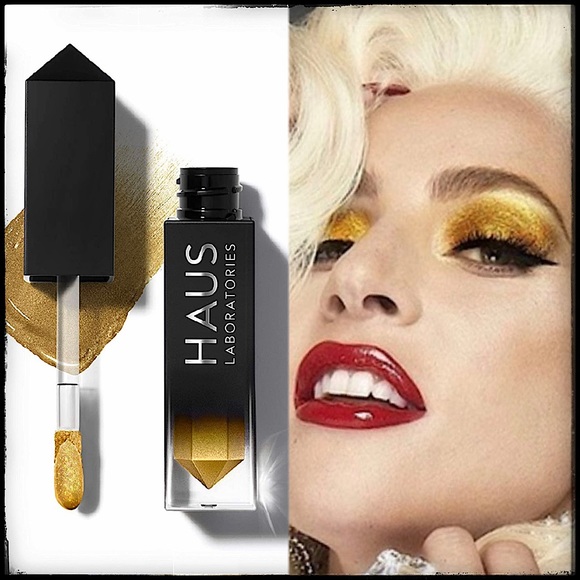 ★BOGO ALL MAKEUP★ Lady Gaga EYES Liquid Shimmer Eyeshadow Haus Gold 07 LEGEND - Picture 1 of 16